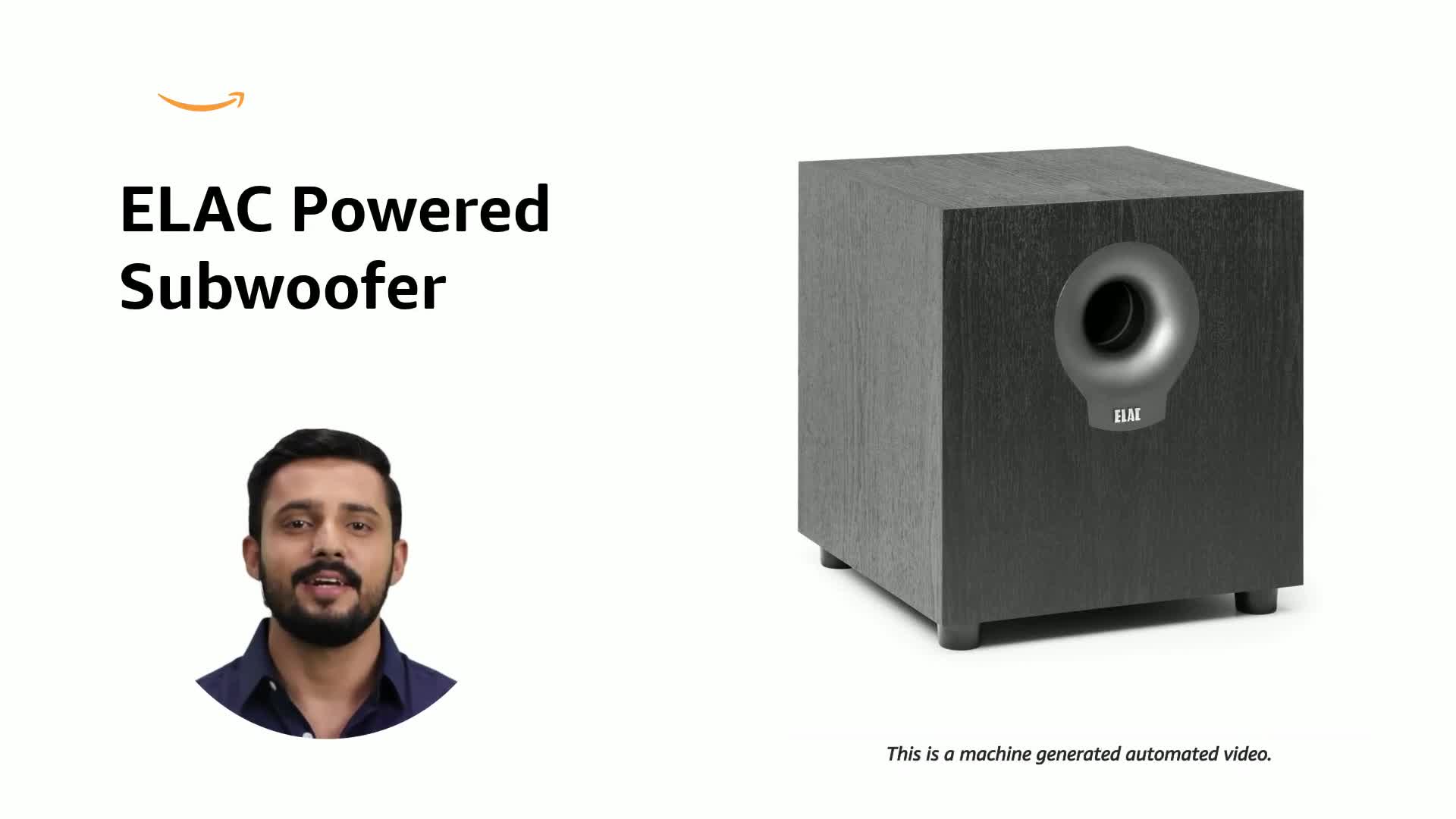 ELAC Debut 2.0 DS10.2 200 Watt Powered Subwoofer, Black